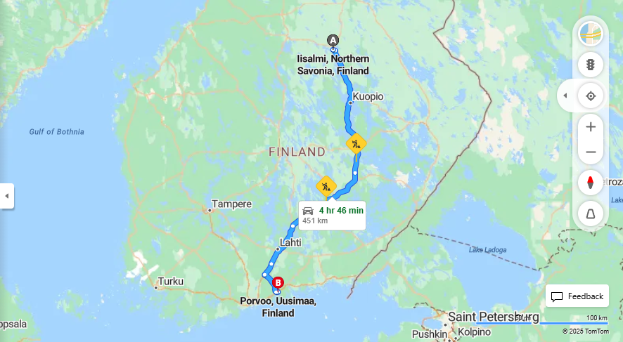 Iisalmi - Porvoo: Etaisyys, Ajo, Liikkumistavat ja Matkustusvaihtoehdot