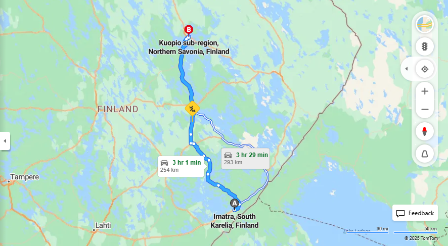 Imatra - Kuopio: Matka, Ajo, Kuljetus ja Matkavaihtoehdot