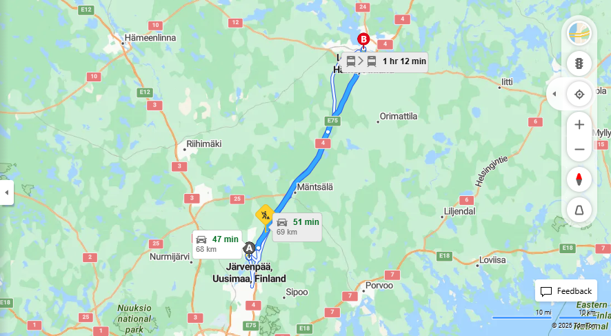 Jarvenpaasta Lahteen - Etaisyys, Ajo, Kuljetus ja Matkustamisvaihtoehdot