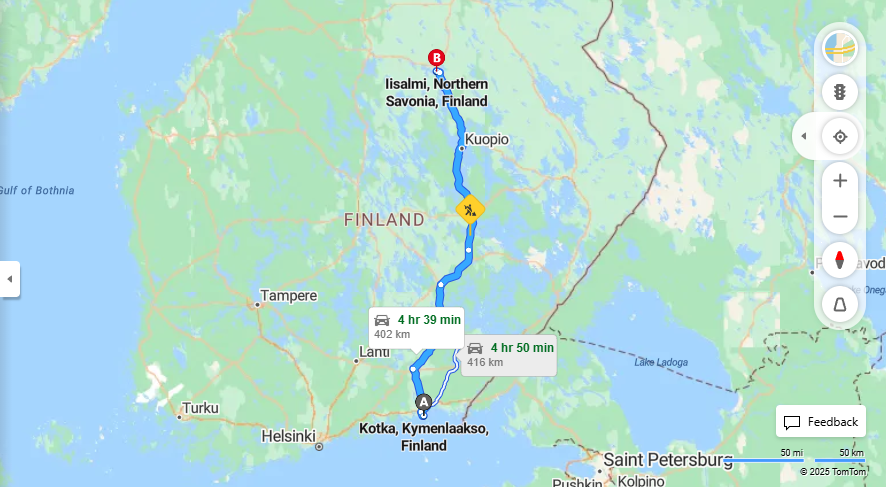 Kotkasta Iisalmeen - Etaisyys, Ajo, Kuljetus ja Matkustusvaihtoehdot