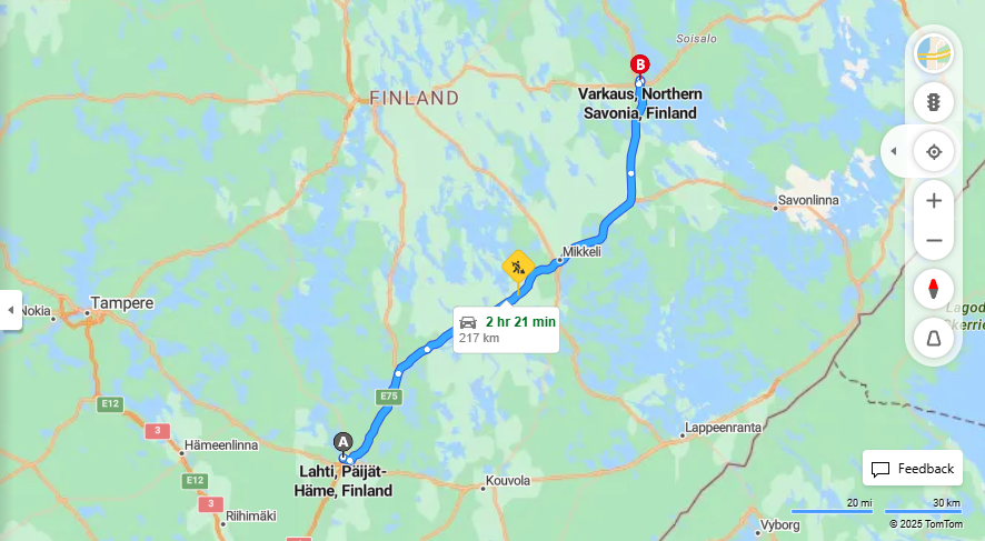 Lahti - Varkaus: Matka, Ajo, Liikenne ja Matkustusvaihtoehdot
