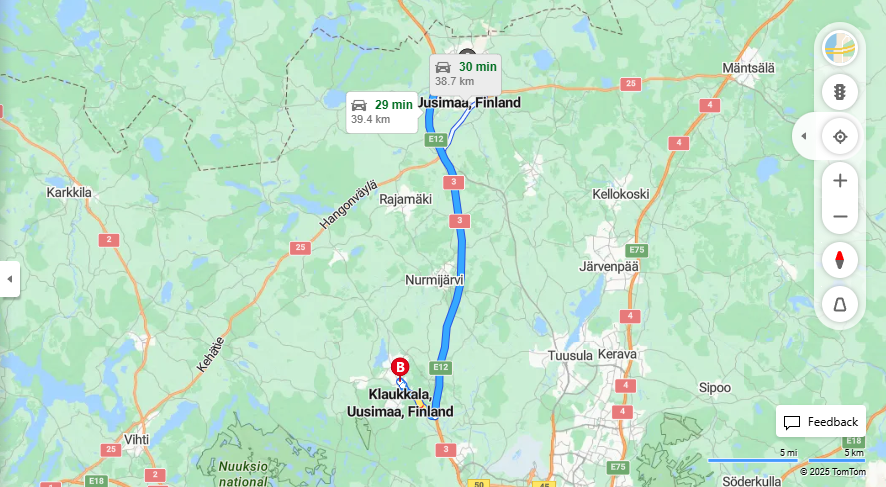 Matka Hyvinkaasta Klaukkalaan - Etaisyys, Ajo, Kuljetus ja Matkustusvaihtoehdot