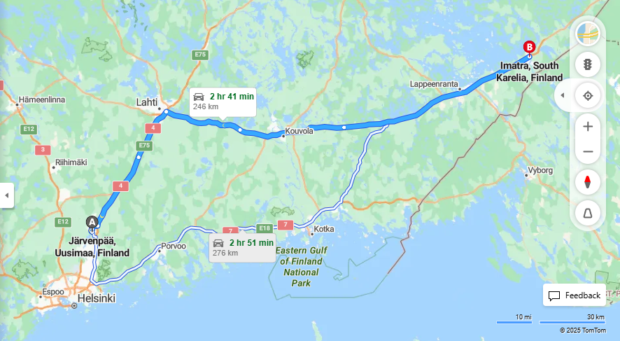 Matka Jarvenpaasta Imatralle - Etaisyys, Ajo, Liikenneratkaisut ja Matkustamisvaihtoehdot