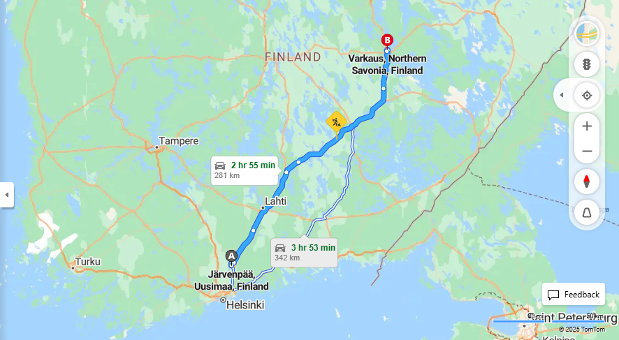Matka Jarvenpaasta Varkauteen - Etaisyys, Ajo, Kuljetus ja Matkustusvaihtoehdot