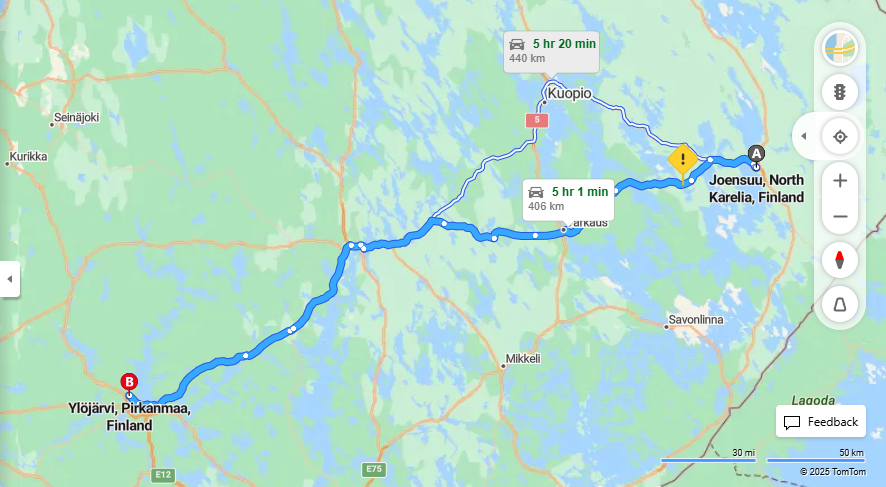 Matka Joensuusta Ylojarvelle - Etaisyys, Ajo, Liikenne ja Matkustusmahdollisuudet