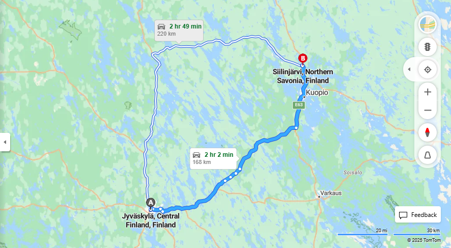 Matka Jyvaskylasta Siilinjarvelle - Etaisyys, Kuljetus, ja Matkustustavat