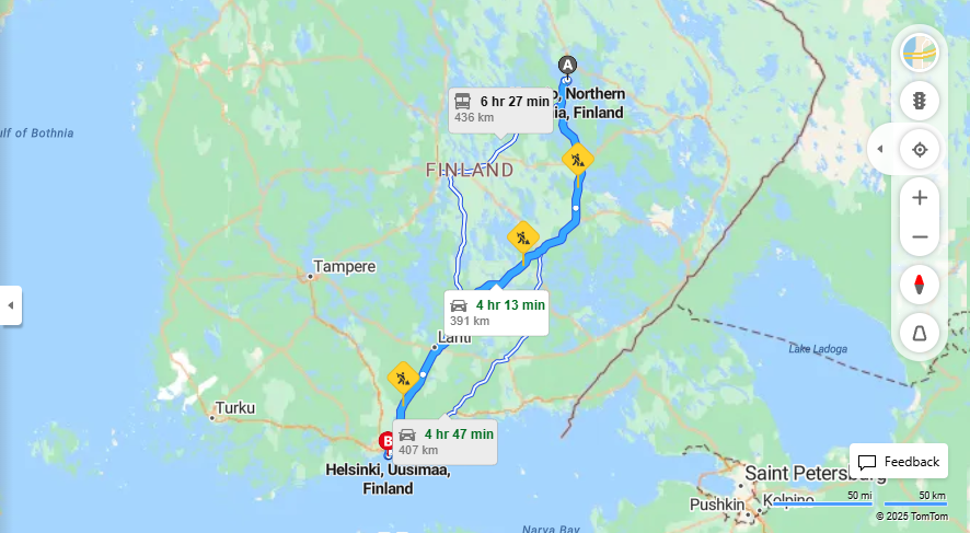 Matka Kuopiosta Helsinkiin - Etaisyys, Ajo, Liikenne ja Matkustusvaihtoehdot
