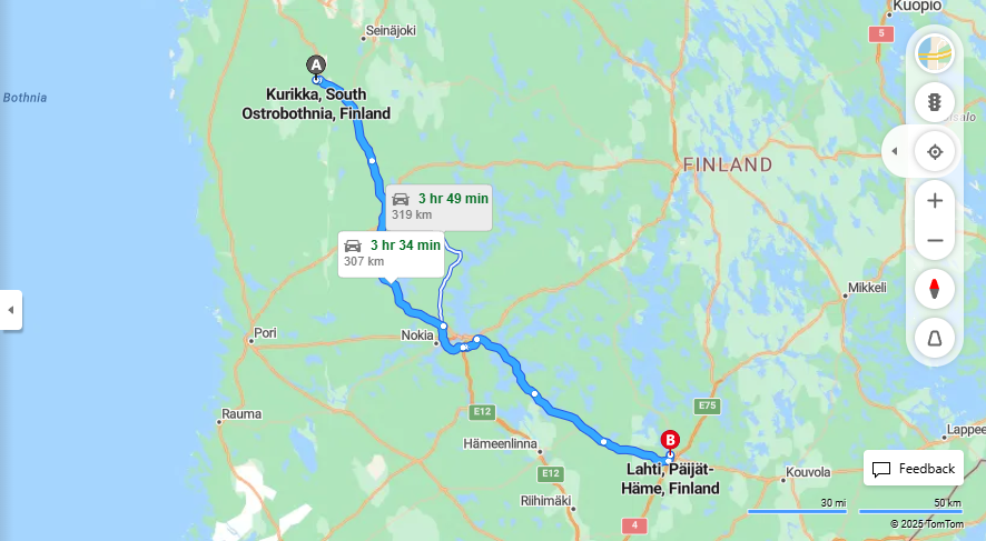 Matka Kurikasta Lahteen - Etaisyys, Ajaminen, Kuljetus ja Matkustamisvaihtoehdot