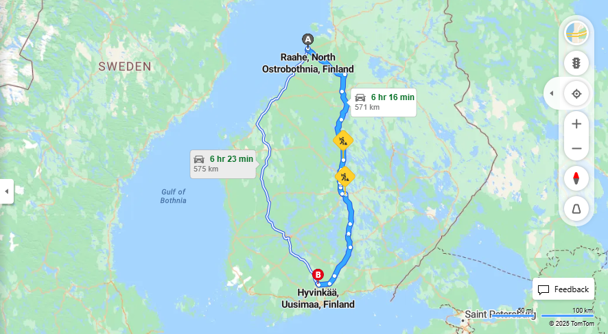 Matka Raaheesta Hyvinkaalle - Etaisyys, Ajo, Kuljetus ja Matkustusvaihtoehdot
