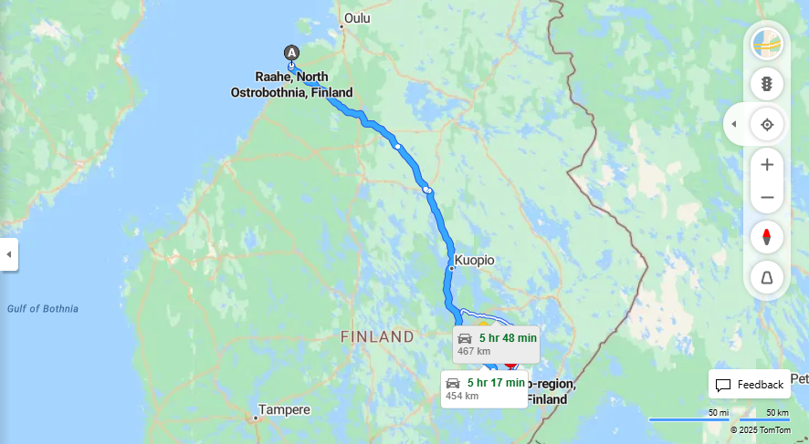 Matka Raaheesta Savonlinnaan - Etaisyys, Ajo, Kuljetus ja Matkustusvaihtoehdot