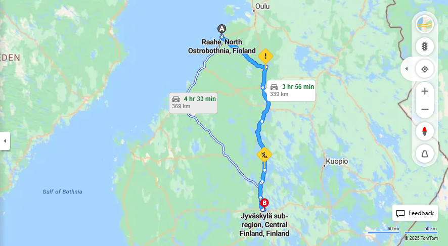 Matka Raahesta Jyvaskylaan - Etaisyys, Ajo, Kuljetus ja Matkustus Vaihtoehdot