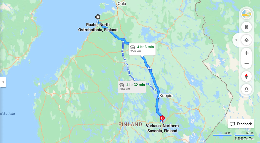 Matka Raahesta Varkauteen - Etaisyys, Ajo, Liikenne ja Matkustamisvaihtoehdot