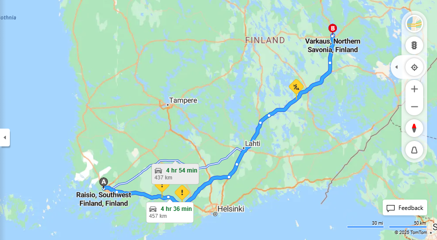 Matka Raisiosta Varkauteen - Etaisyys, Ajomatka, Kuljetus ja Matkustusvaihtoehdot