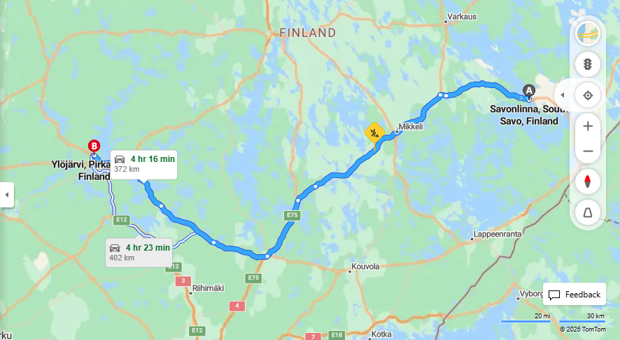 Matka Savonlinnasta Ylojarvelle - Etaisyys, Ajaminen, Kuljetus ja Matkustusvaihtoehdot