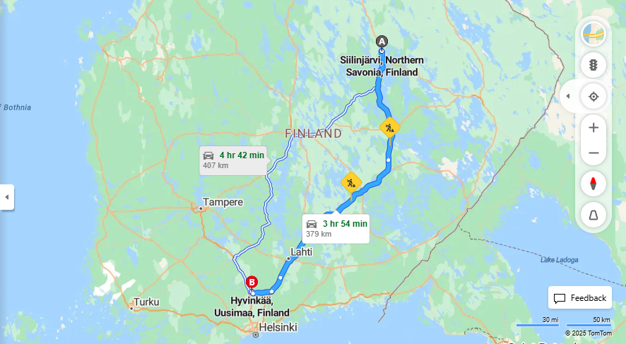 Matka Siilinjarvelta Hyvinkaalle - Etaisyys, Ajoneuvo, Kuljetus ja Matkustamisvaihtoehdot