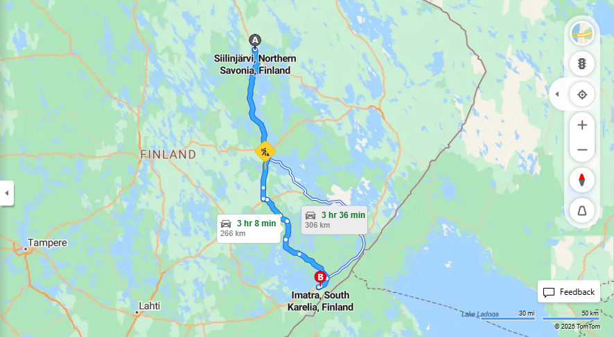 Matka Siilinjarvelta Imatralle - Etaisyys, Ajo, Liikenne ja Matkustamisvaihtoehdot