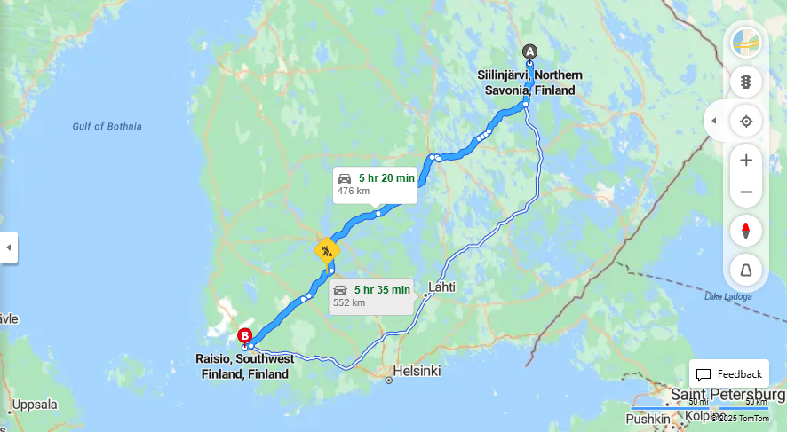 Matka Siilinjarvelta Raisioon - Etaisyys, Ajo, Kuljetus ja Matkustusmahdollisuudet