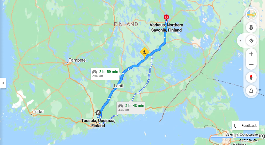 Matka Tuusulasta Varkauteen - Etaisyys, Ajo, Liikenne ja Matkustusmahdollisuudet