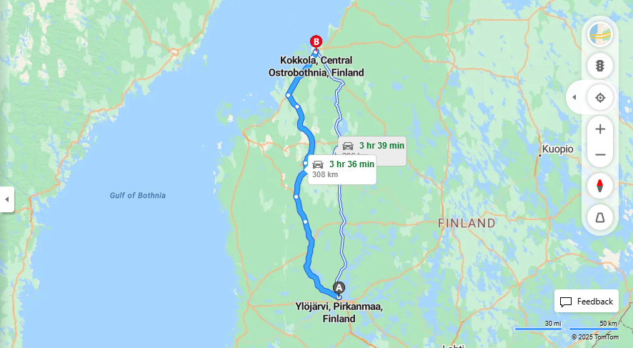 Matka Ylojarvelta Kokkolaan - Etaisyys, Ajo, Kuljetus ja Matkustusvaihtoehdot