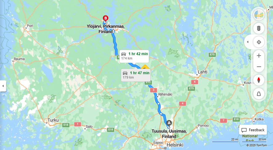 Tuusulasta Ylojarvelle - Etaisyys, Ajo, Kuljetus ja Matkustamisvaihtoehdot